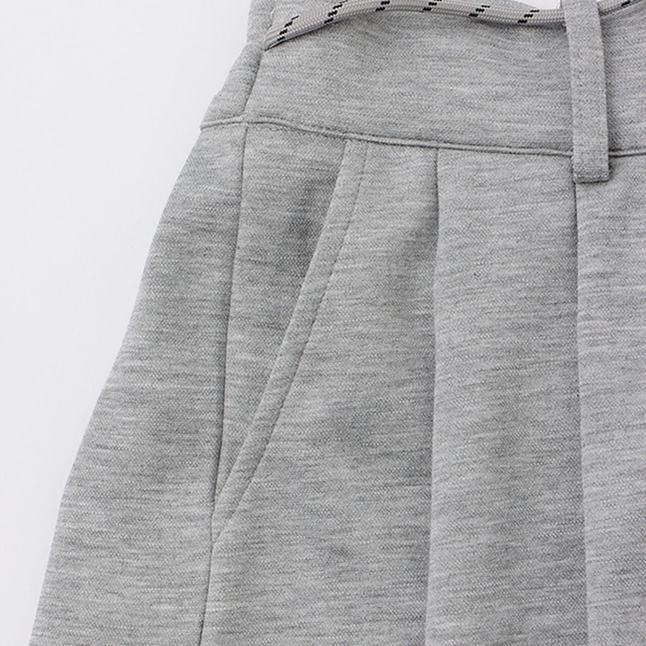 Polo Skirt Outfit Set,Top gray, large image number 8