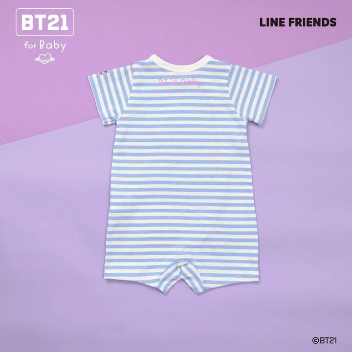 [BT21] Appliqu&eacute; Stripe Pattern Short Overall,Mint, medium image number 17