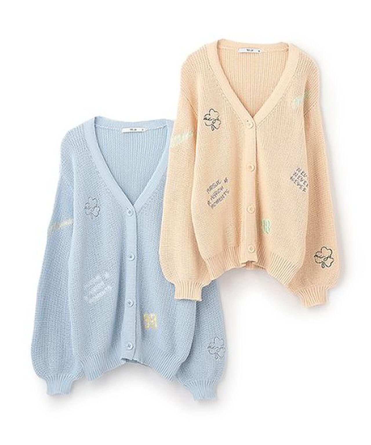 Motif Embroidery Cardigan,Beige, large image number 6