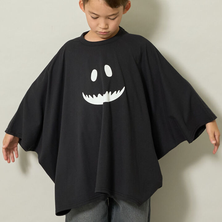 [Halloween] Stain-Resistant, Quick-Dry & UV-Protection Ghost T-Shirt,Ivory, medium image number 4