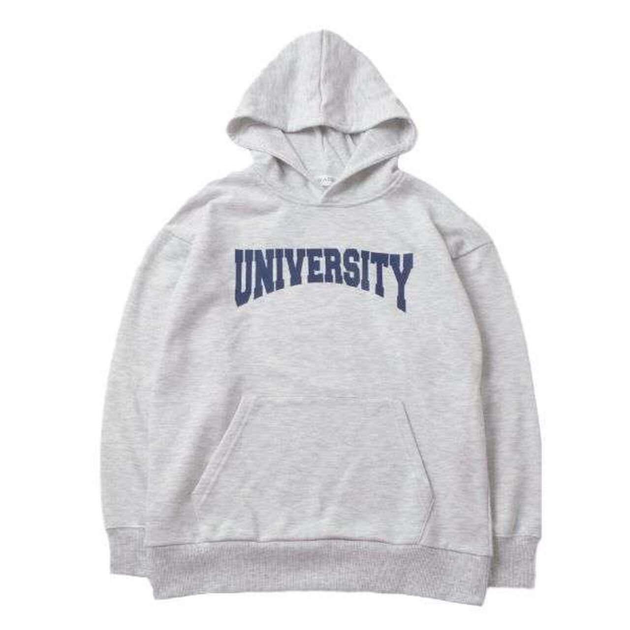 Fleece College Print Parka,Black, large image number 9