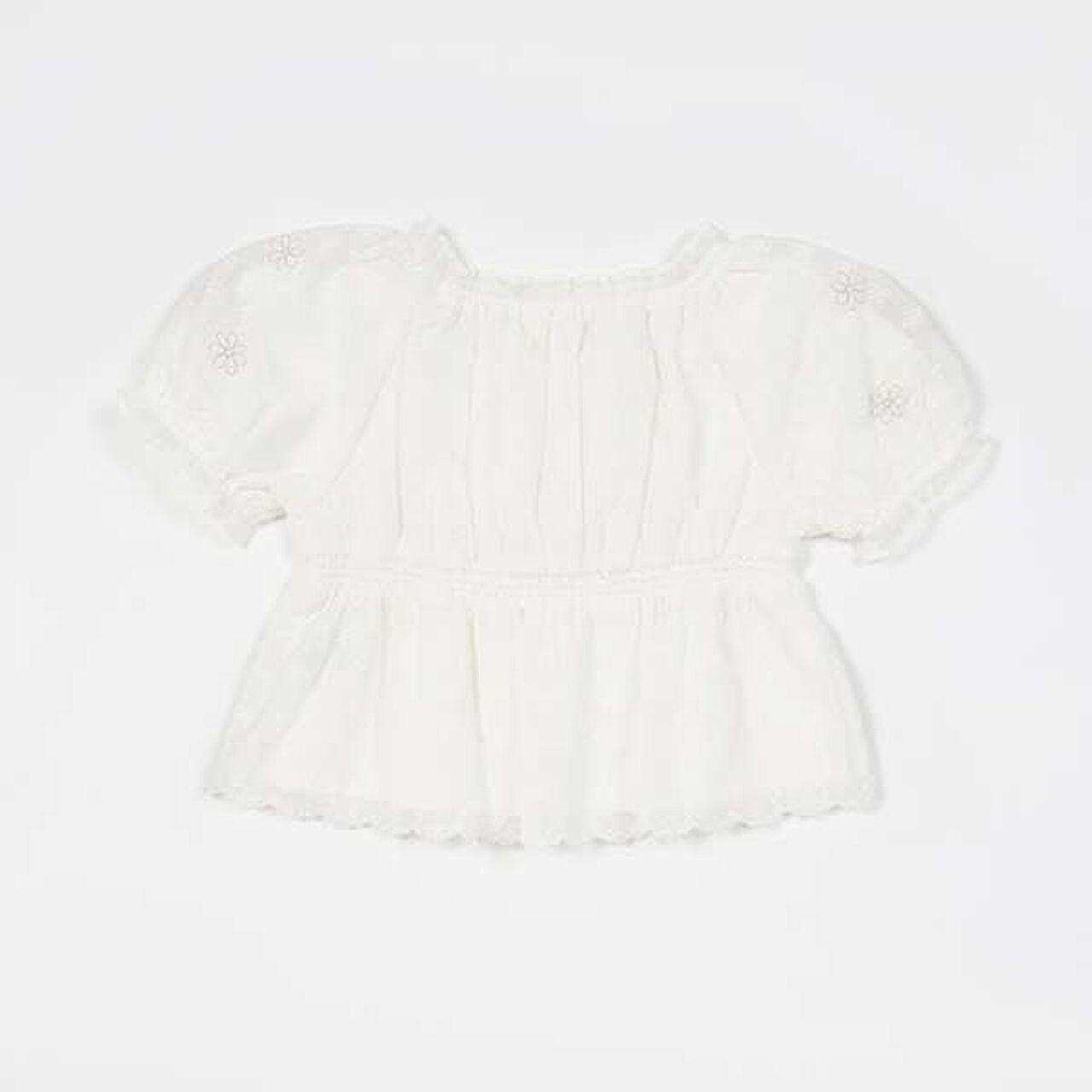 Sheer Blouse,Off white, large image number 5