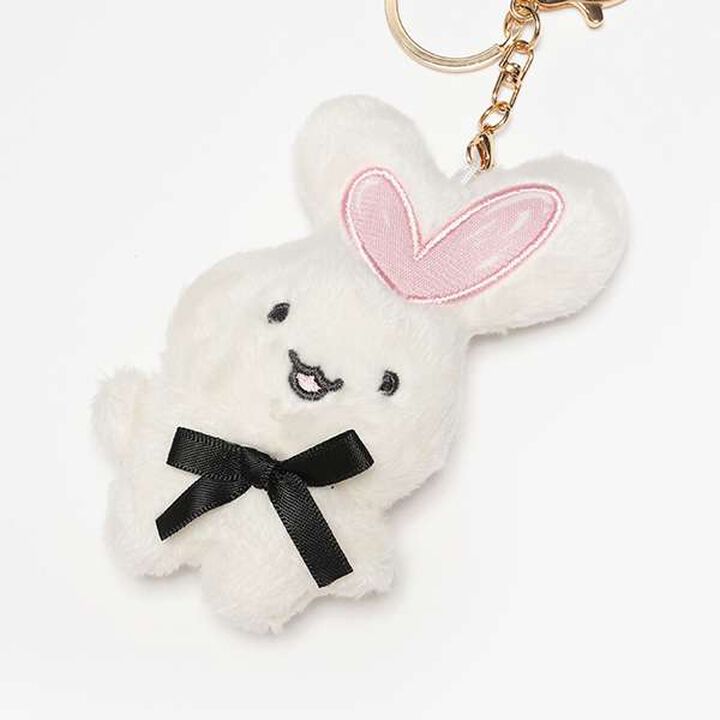 Rabbit Keychain,Pearl white, medium image number 3