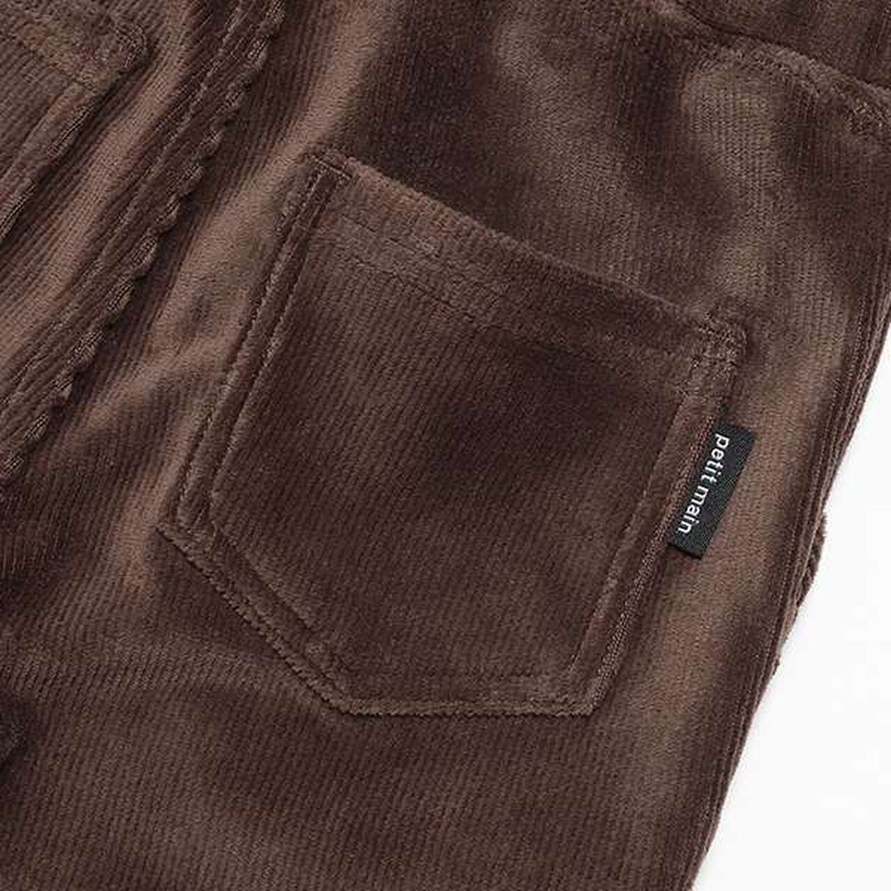 Cut Corduroy Baker Pants,Black, large image number 5