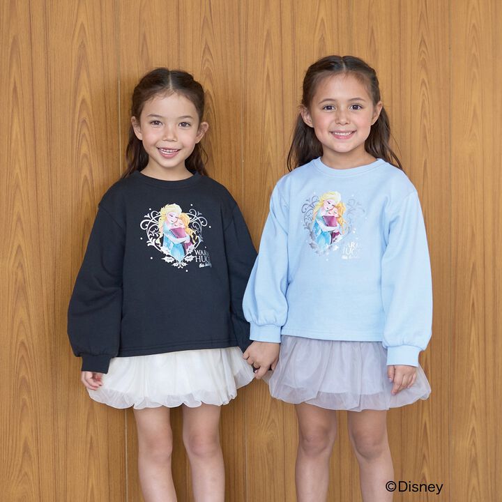 [Frozen] [Goodbye Pills Brushed Fleece] Sparkling Lame & Transfer Assortment Print Sweatshirt,Gray, medium image number 20