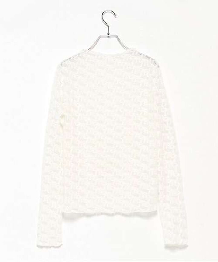 Ribbon Lace Top,Ivory, medium image number 5