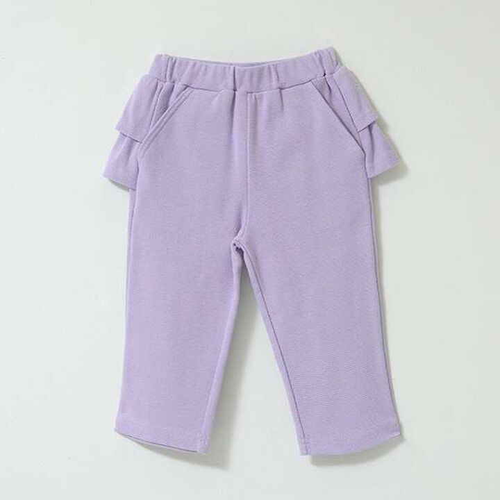 Tomo Pants Back Frill 7/8 Capri Pants,Ivory, medium image number 9