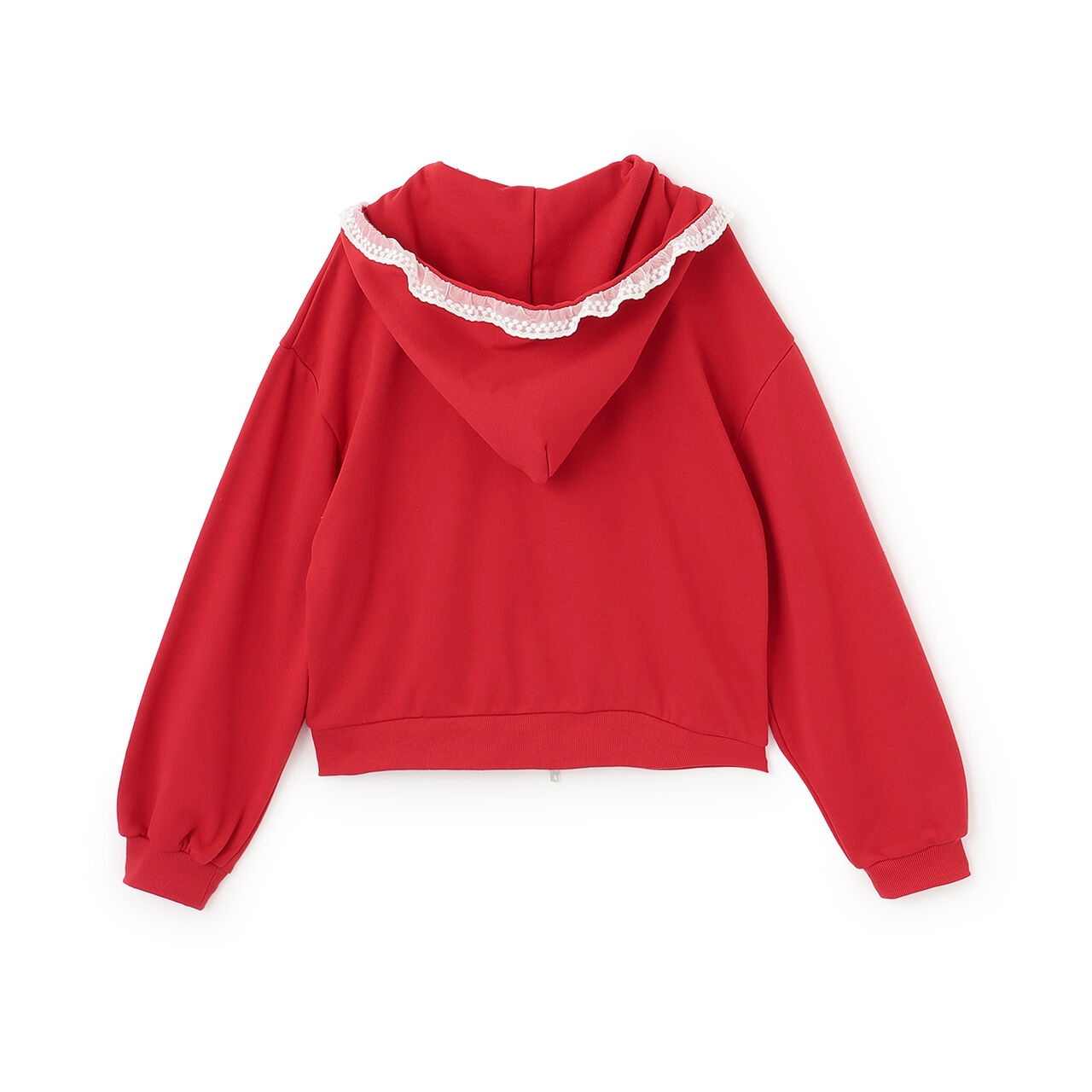 Lace Point Hoodie,Medium gray, large image number 6