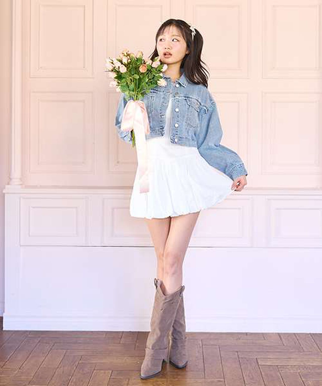 Balloon Mini Camisole Dress,Off white, large image number 4