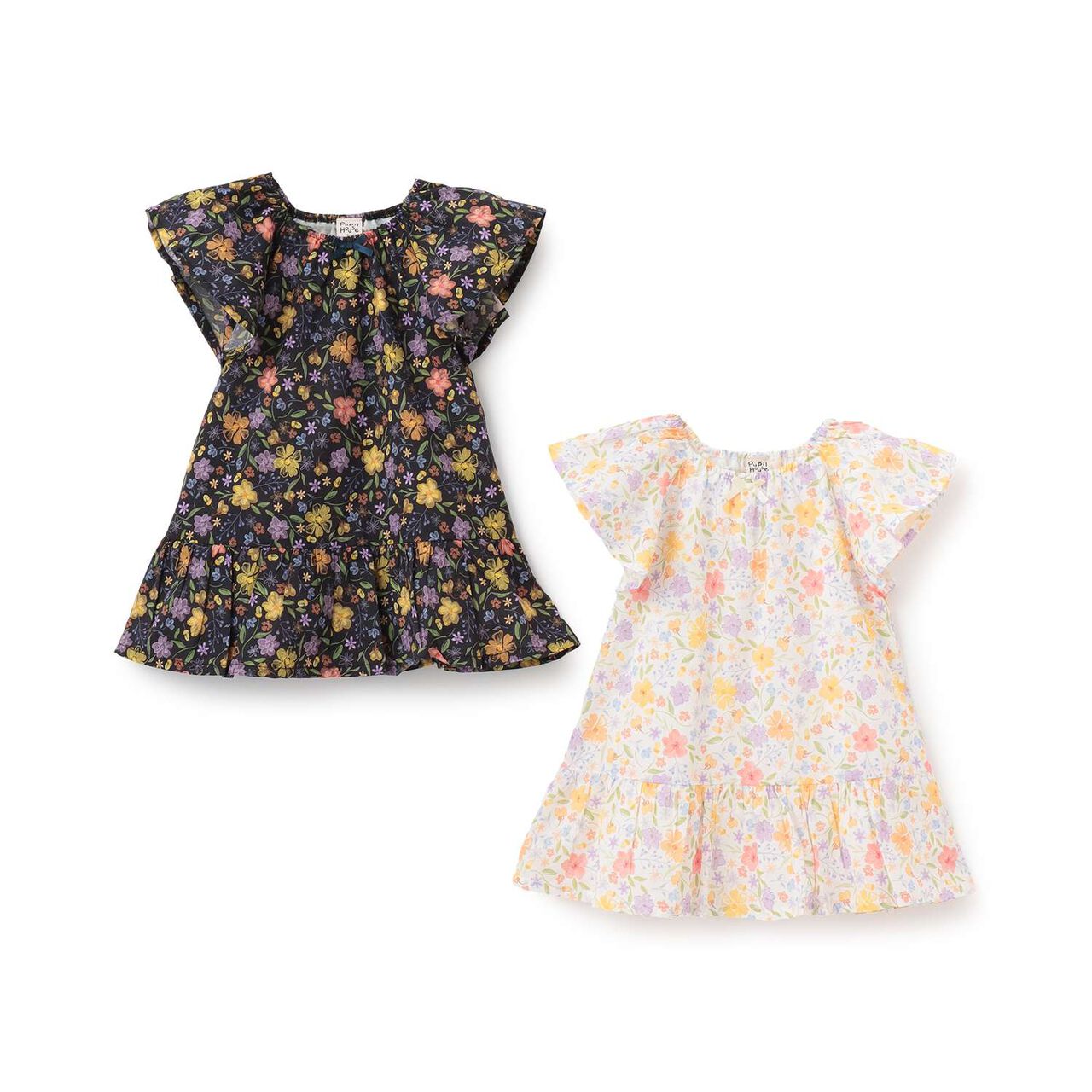 Nuance Floral Pattern One-Piece Dress,Off white, large image number 7