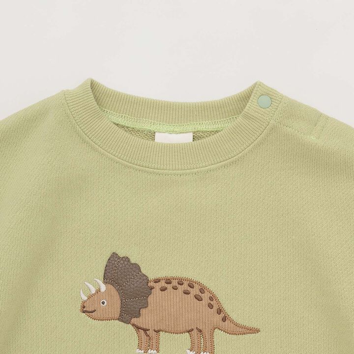 Dinosaur & Dog Appliqu&eacute; Sweatshirt,Black, medium image number 5