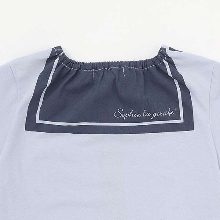 Sailor Print Short Sleeve T-Shirt,Off white, medium image number 7