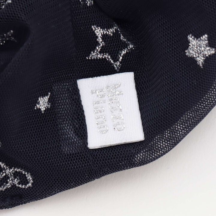 Musical Note Series Tulle Scrunchie,Navy, medium image number 1