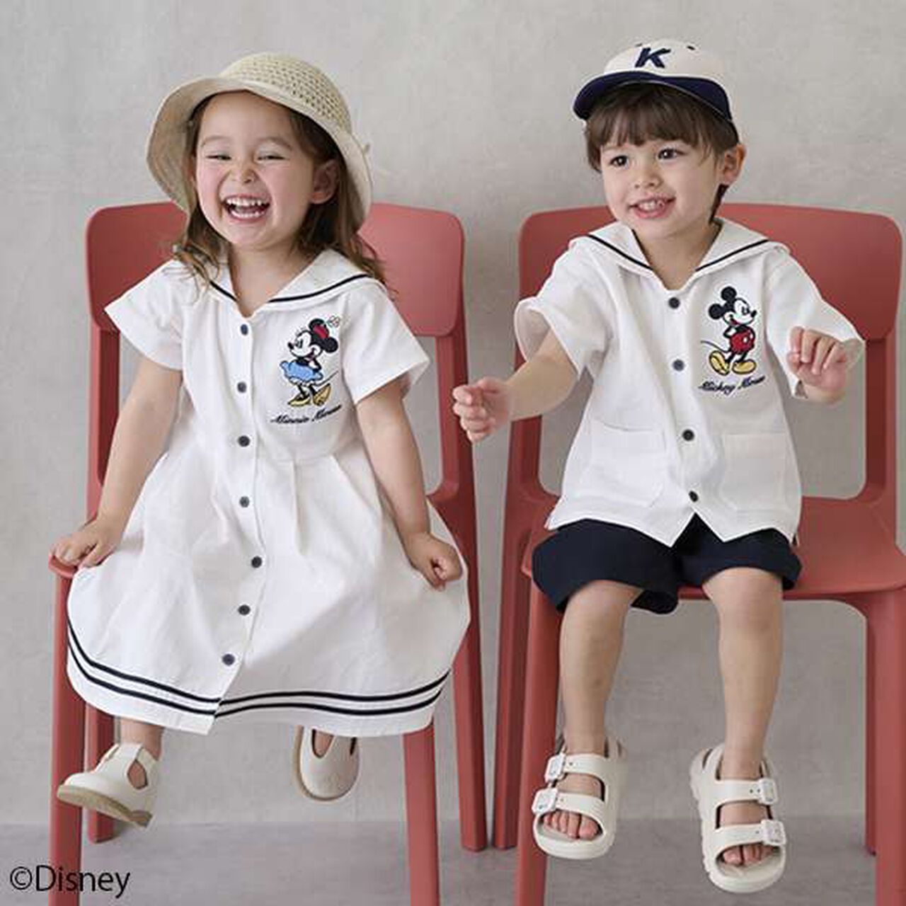 [Disney] Sailor One-Piece Dress,Light blue, large image number 7