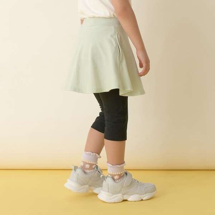 [Versatile Item] Stretchy 6/10 Length Skorts,Ink blue, medium image number 4