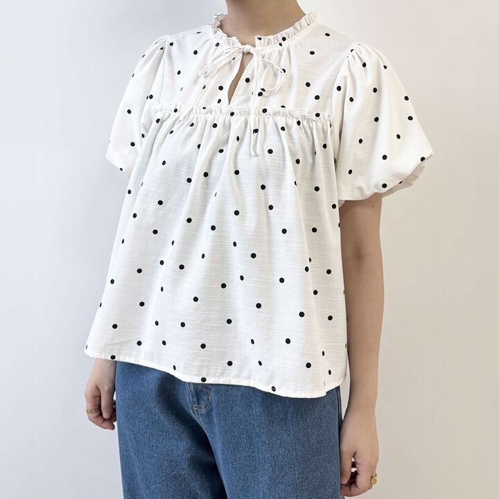 [Link] Balloon Blouse,Blue, medium image number 5