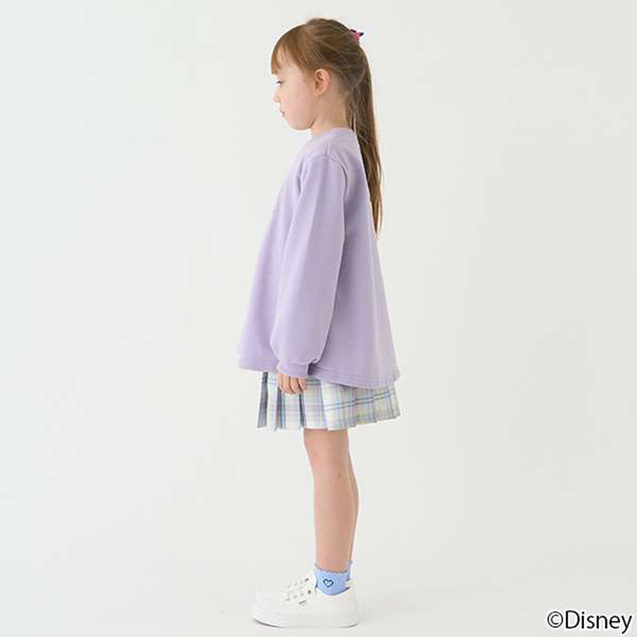 Check Pleats Culottes,Black, large image number 2