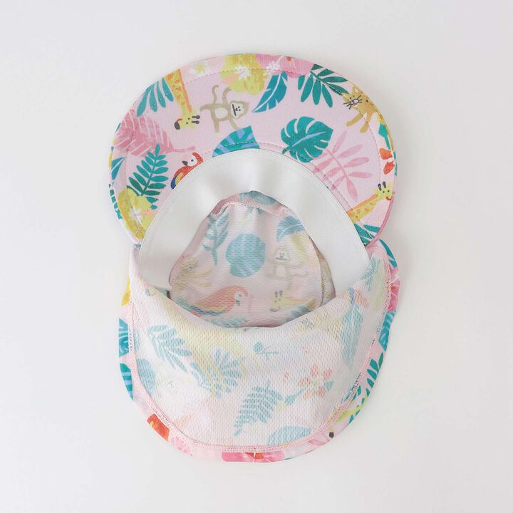 [SWIM] All-Over Pattern Swim Cap with Sunshade,Turquoise, medium image number 7