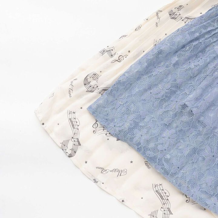 [Restock] Assorted Fabric Pleated One-Piece Dress♪,Light blue, medium image number 5