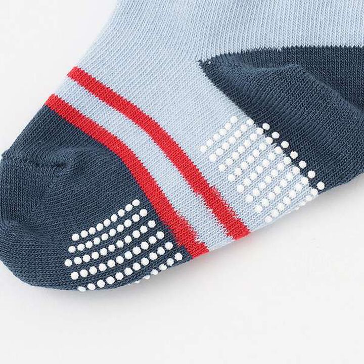 Car Pattern Crew Socks,Off white, medium image number 3