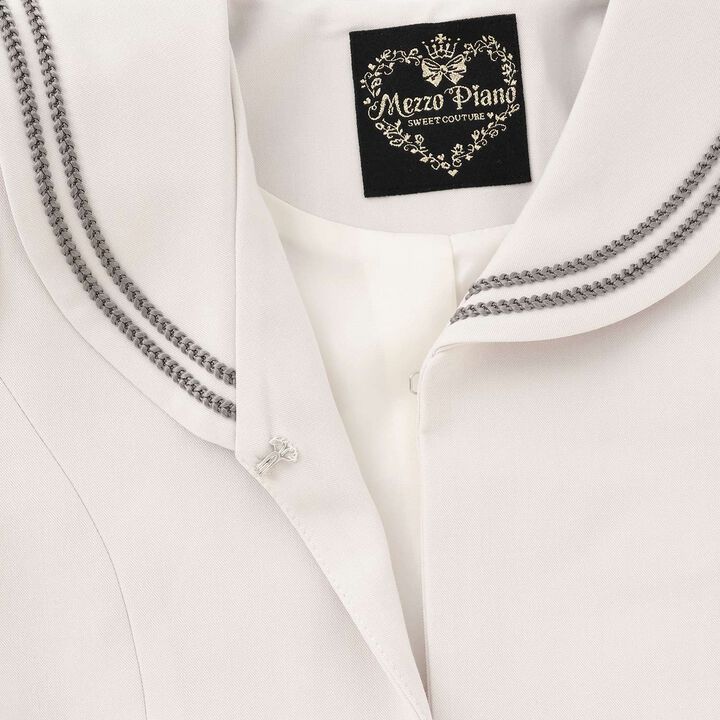 Sailor Collar Ensemble One-Piece Set,Ivory, medium image number 5