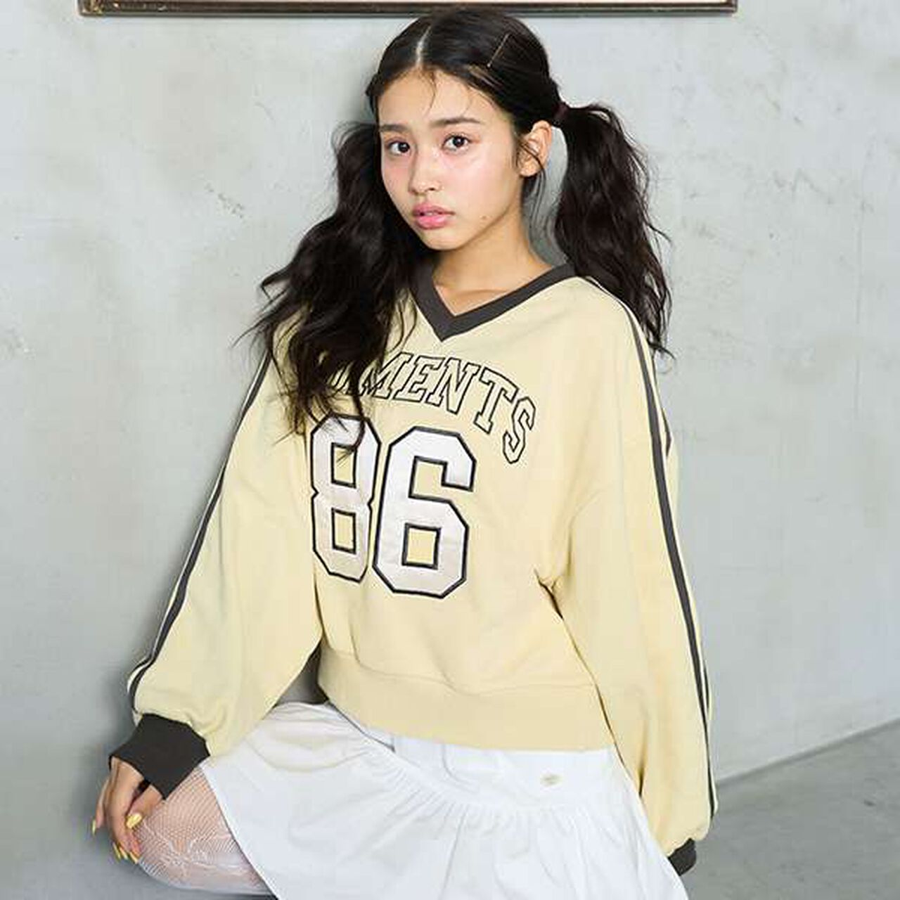 [LTXC] Number Pullover,Navy, large image number 1