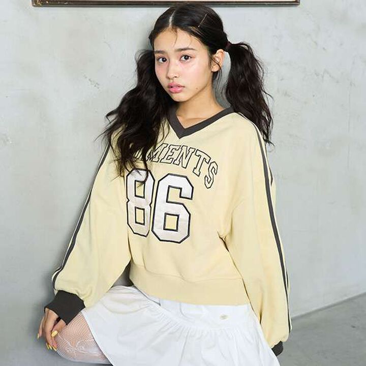 [LTXC] Number Pullover,Navy, medium image number 1