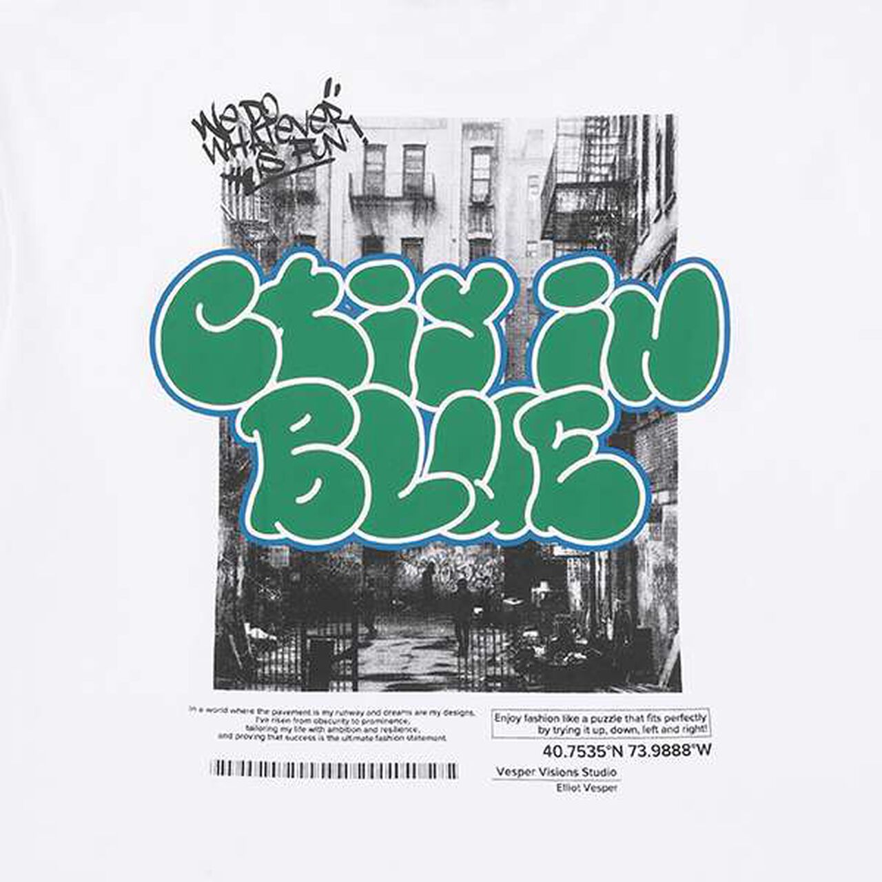 Photography Logo Foam Print Big Short Sleeve T-Shirt,Black, large image number 8