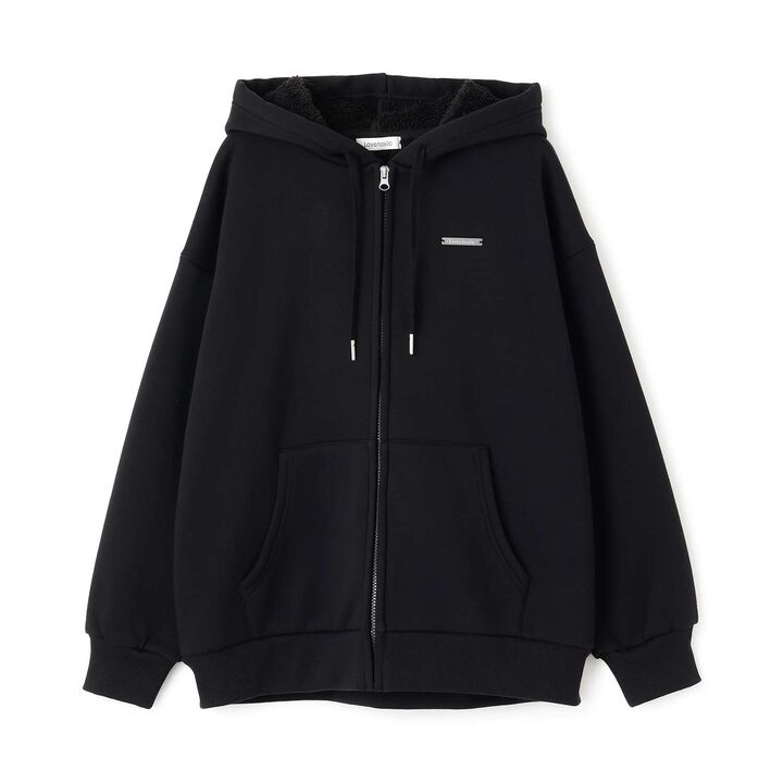 Lined Boa Zip Parka,Top gray, medium image number 6