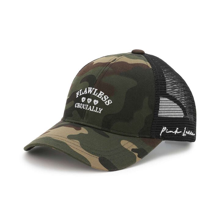 Girly College Logo Mesh Cap,Khaki, medium image number 11