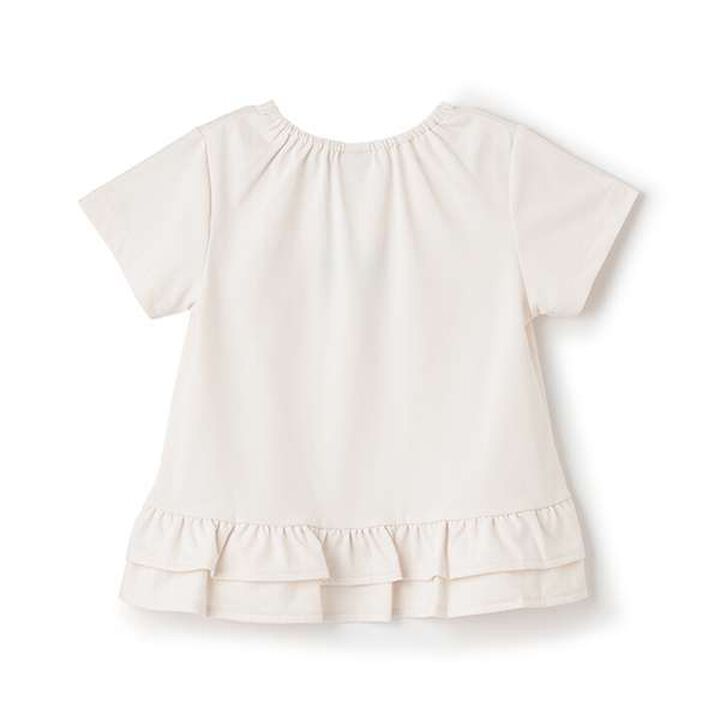 [Amphibious] Logo Embroidery T-Shirt (Kids Size),Light khaki, medium image number 6