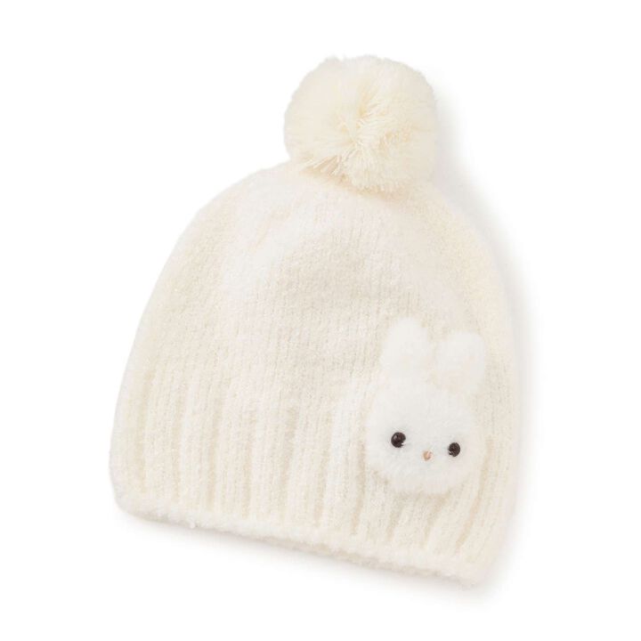 Marshmallow Beanie with Boa Rabbit Mascot,, medium