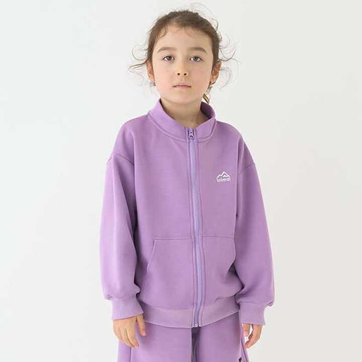 [Water-Repellent] Ponte Zip Stand Collar,Black, medium image number 35