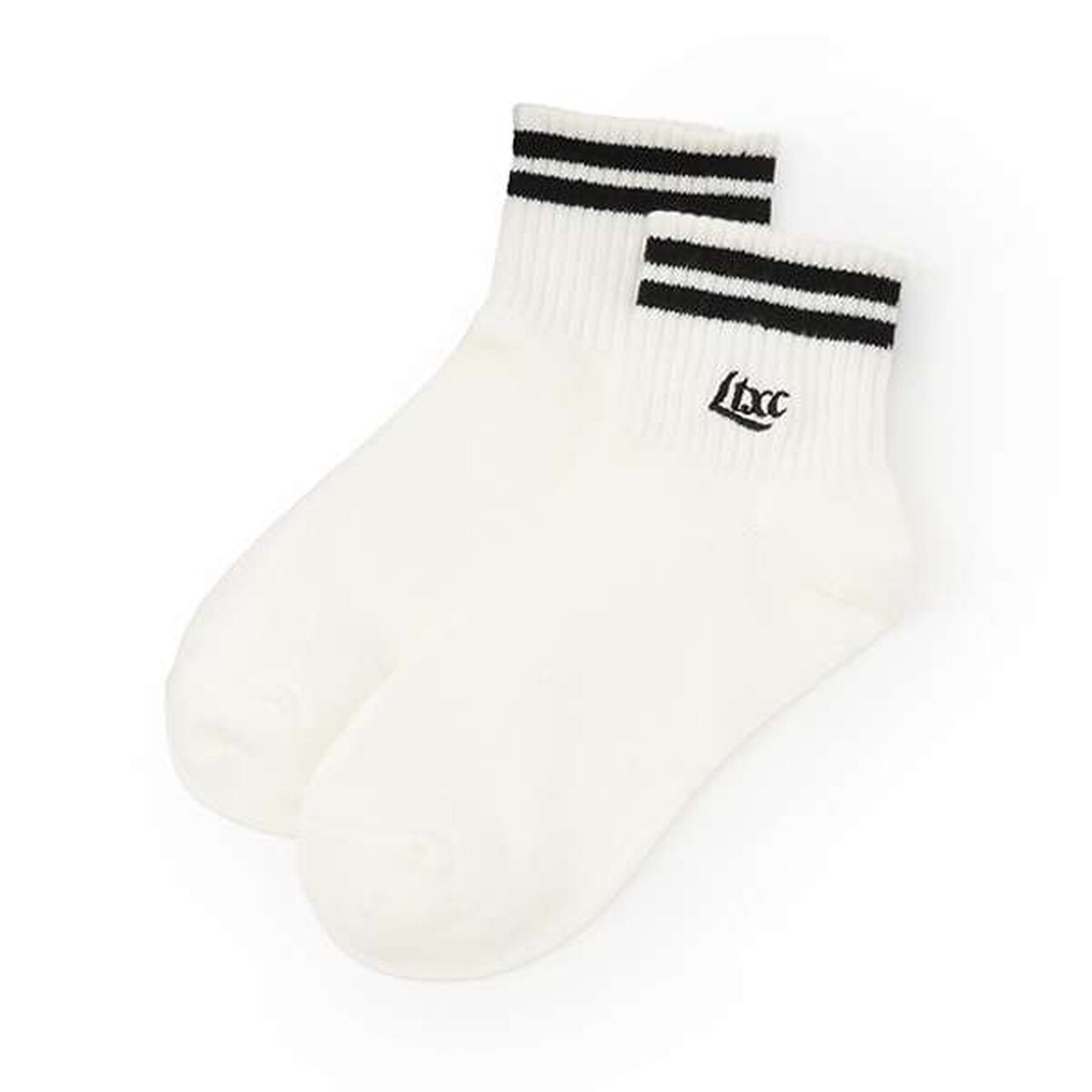 [Antibacterial Deodorant] Embroidered Logo Ankle Socks,Sax blue, large image number 6