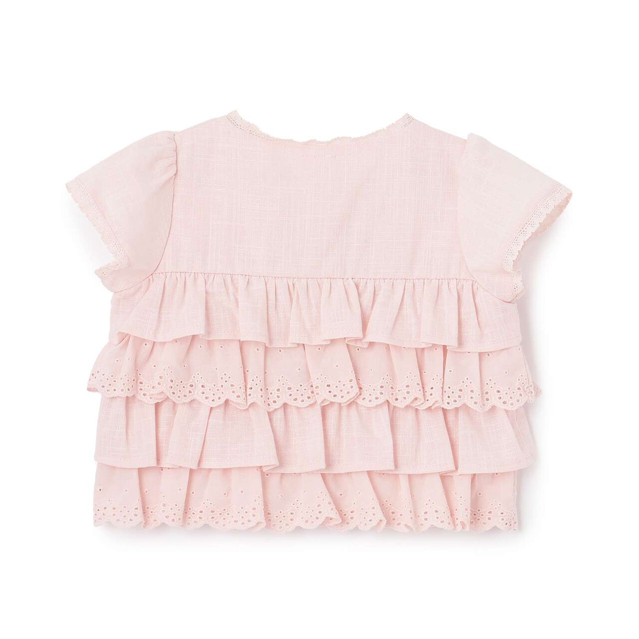 Lace Frill Top,Light pink, large image number 5