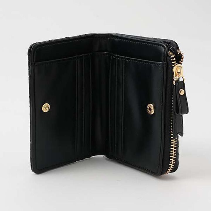 Heart Quilt Frill Wallet,Light pink, medium image number 4