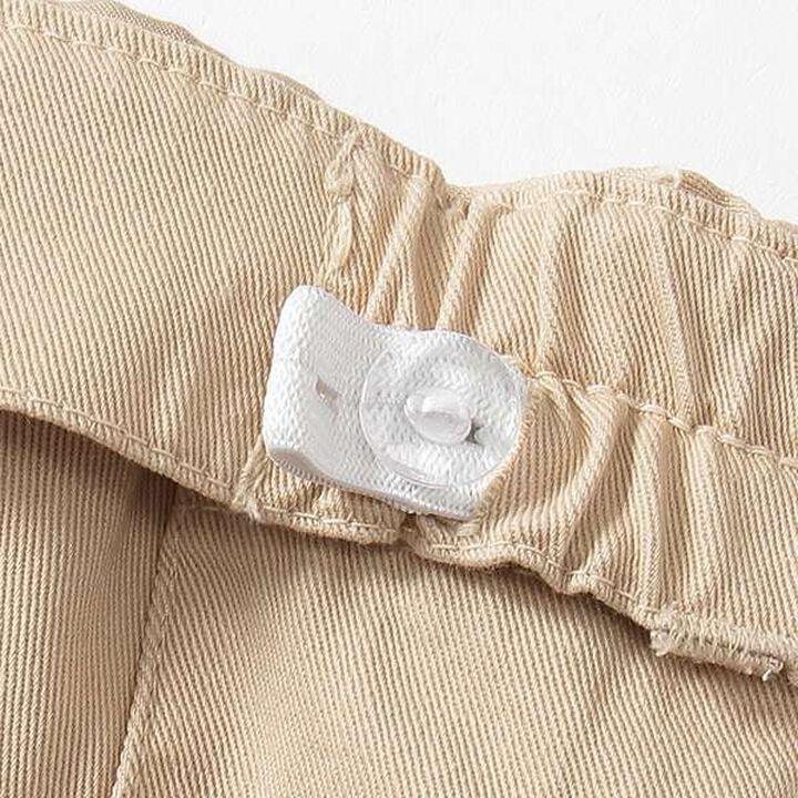 Belted Tuck Half Pants,Beige, medium image number 6