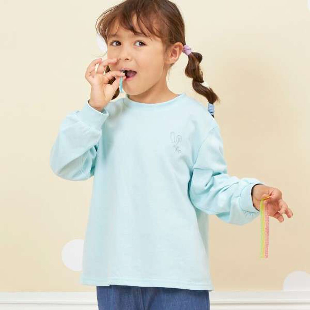 KP Coucou Single-Point Embroidery Long-Sleeve T-Shirt (80-140),Off white, large image number 12