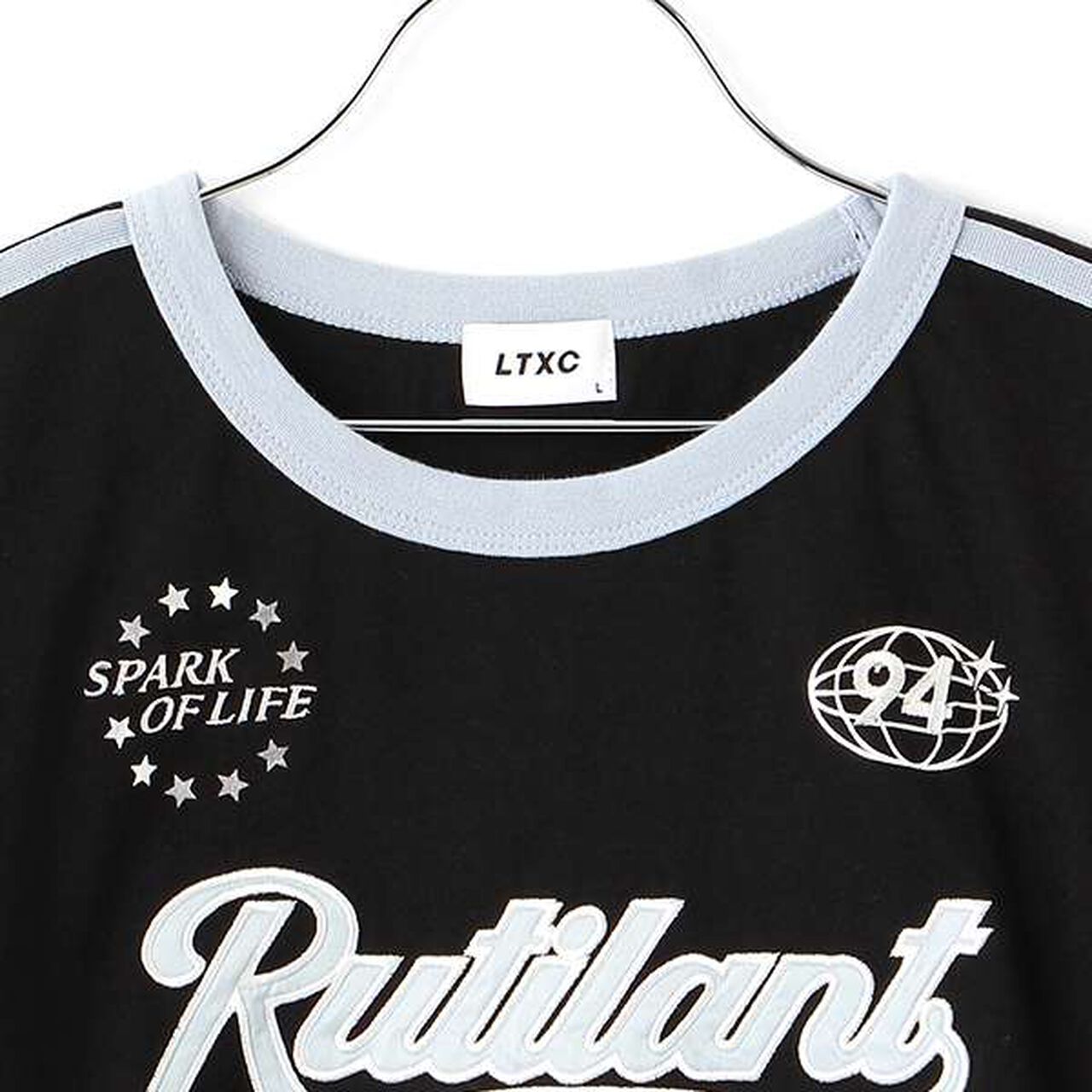 [LTXC] Quick-Dry Short Sleeve T-Shirt,Smoke white, large image number 8