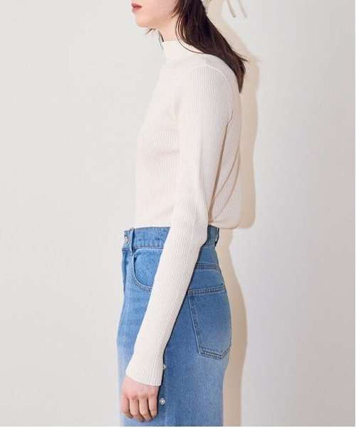 Tulle Bustier Knitwear Set,Brown, medium image number 13