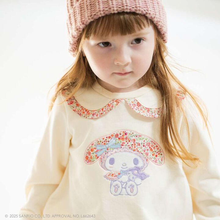 My Melody Liberty Fabric Appliqu&eacute; Sweatshirt,Pearl white, medium image number 13