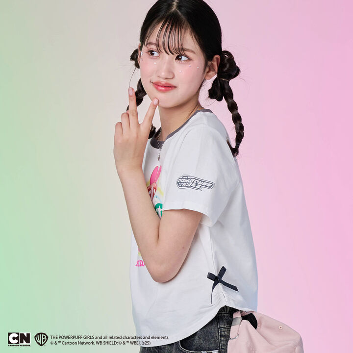 [The Powerpuff Girls] Ringer T-Shirt,Off white, medium image number 9