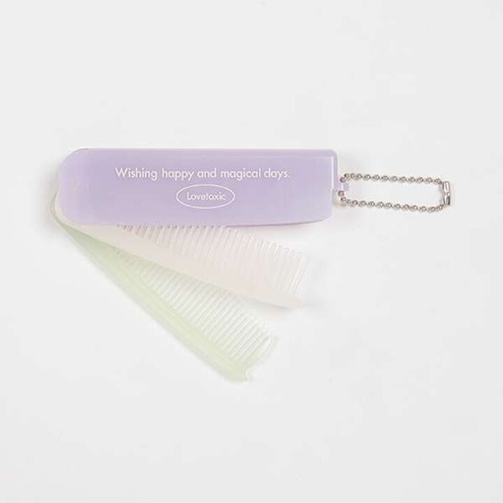 Logo 2-Way Comb [Made in Japan],Light green, medium image number 8