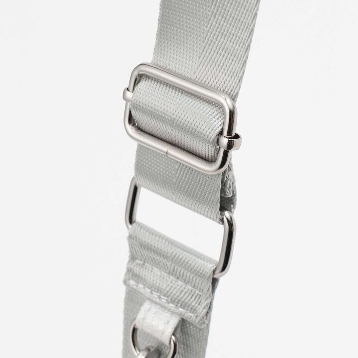 Sparkling Ribbon Flap Shoulder Bag with Pouch,Silver, medium image number 2