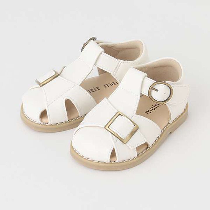 Faux Leather Sandals,Ivory, medium image number 0
