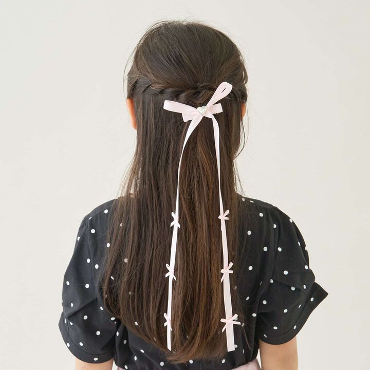 Chibi Chibi Ribbon Long Ribbon Hair Clip,Black, medium image number 10
