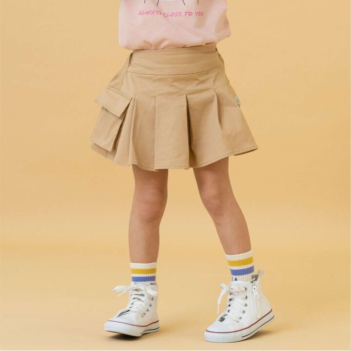 Pleated Cargo Culottes,, medium