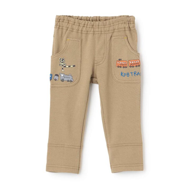 Train Embroidery Knit Twill Pants,, medium