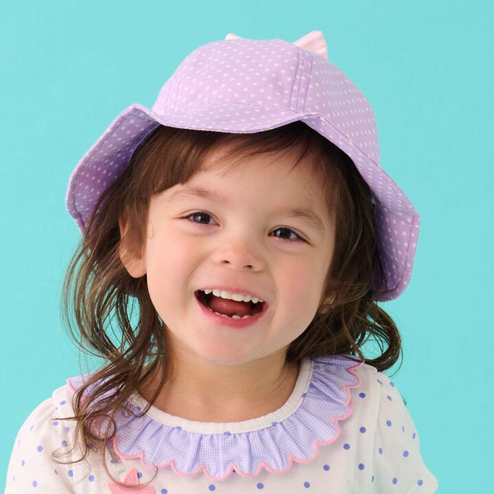 Polka Dot Sun Hat [UV Protection] [Made in Japan],, medium