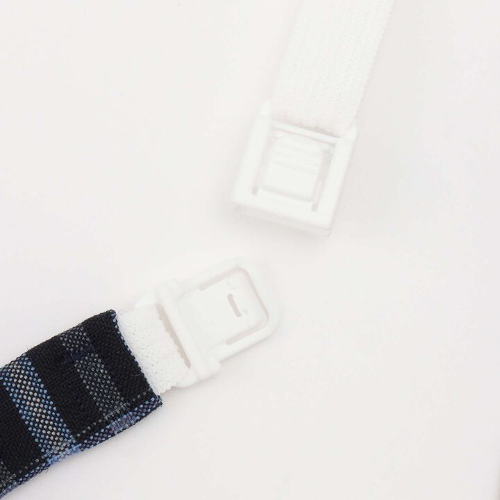 [Graduation Attire] Checkered Tie,Navy, medium image number 3